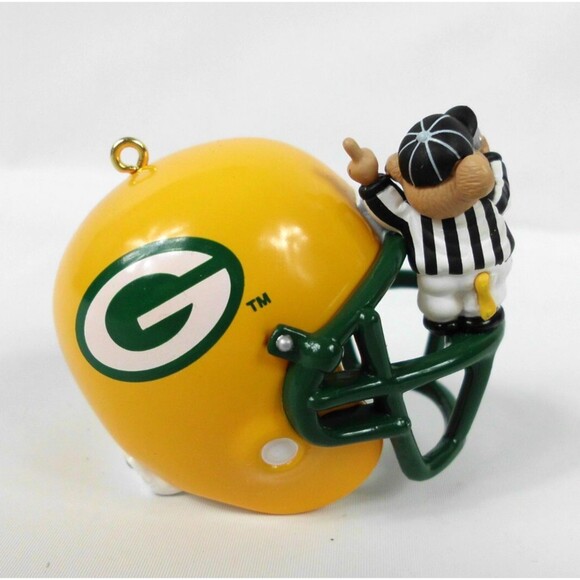 Vintage 1998 Hallmark Keepsake Green Bay Packers NFL Collection Helmet Ornament - Picture 2 of 4